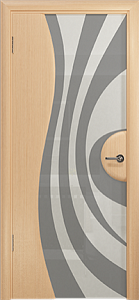 Недавно просмотренные - Дверь Арт Деко Ветра-1 беленый дуб, триплекс белый с рисунком