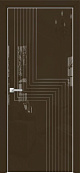 Схожие товары - Дверь Оникс Арт, лакобель коричневый RAL 8028, контурный витраж №1