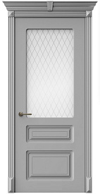 Недавно просмотренные - Дверь Трио эмаль RAL 7040, сатинат Кристалл