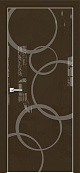 Схожие товары - Дверь Оникс Арт, лакобель коричневый RAL 8028, пескоструй №4