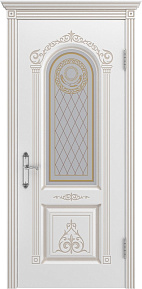 Недавно просмотренные - Дверь Шейл Дорс Ода  В3 эмаль белая с золотой патиной, стекло фотопечать