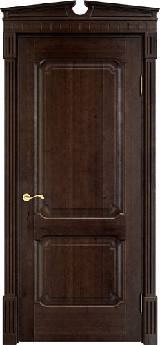 Дверь ПМЦ массив ольхи ОЛ7.2 орех 15%, глухая