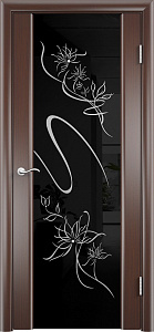 Недавно просмотренные - Дверь Luidoor Альмека шпонированная черный дуб тонированный, триплекс черный с рисунком