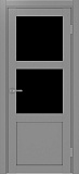 Дверь Эко 530.221 серый, lacobel черный