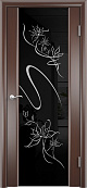 Схожие товары - Дверь Luidoor Альмека шпонированная черный дуб тонированный, триплекс черный с рисунком
