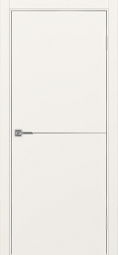 Дверь Эко 202 бежевый молдинг SC, кромка ABS, глухая