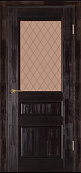 Схожие товары - Дверь Белорусские Двери М5 темный лак, сатинато бронзовое художественное "Кристалл"