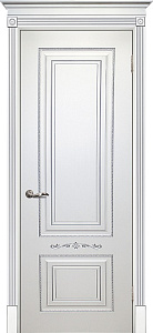 Недавно просмотренные - Дверь Текона эмаль Smalta 04 белый RAL 9003 патина серебро, глухая