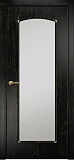Дверь Оникс Глория эмаль черная патина золото, сатинат