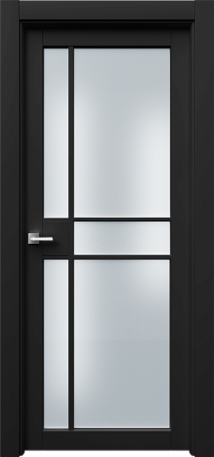 Дверь Ронд2Р5с эмаль RAL 9005, сатинат