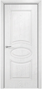 Недавно просмотренные - Дверь Оникс Эллипс фрезерованная эмаль белая патина серебро, глухая