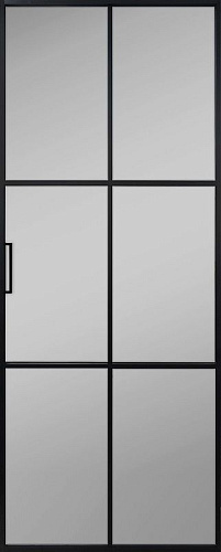 Перегородка Alum №7 черный, сатинат графит