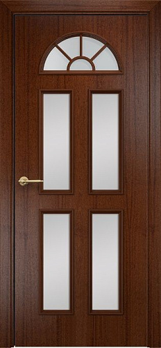 Дверь Оникс Бостон красное дерево с черной патиной, сатинат