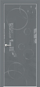 Схожие товары - Дверь Оникс Арт, лакобель серый RAL 7040, контурный витраж №3