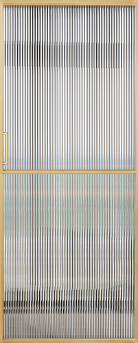 Перегородка Alum №1 золото, стекло прозрачное мору