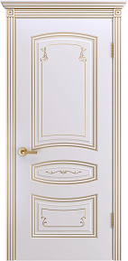 Недавно просмотренные - Дверь ИУ Эмаль Грейс Соната В2 эмаль белая патина белое золото, глухая
