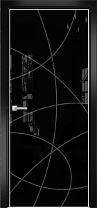 Недавно просмотренные - Дверь Оникс Арт, лакобель черный RAL 9005, пескоструй №6