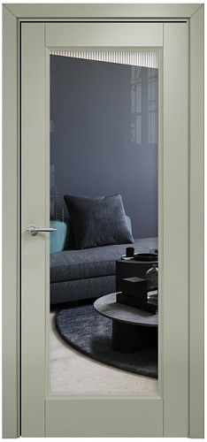 Дверь Оникс Тоскана 1 эмаль RAL 7038, стекло