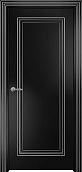 Схожие товары - Дверь Оникс Турин фрезерованная №2 эмаль черная патина серебро по контуру, глухая