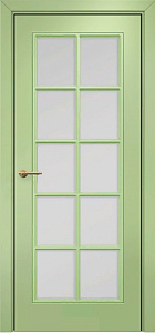 Недавно просмотренные - Дверь Оникс Турин фрезерованная эмаль фисташковая, сатинато с решеткой №1