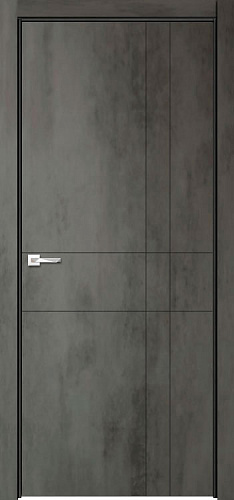 Дверь V Лоярд эмалит Севилья 02 бетон темный, глухая