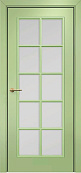 Схожие товары - Дверь Оникс Турин фрезерованная эмаль фисташковая, сатинато с решеткой №1