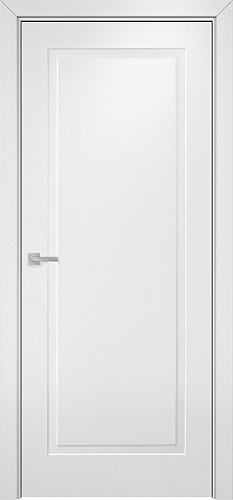 Дверь Оникс Турин фрезерованная №5 эмаль белая, глухая