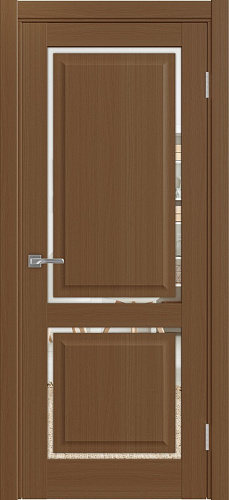 Дверь Эко 602С.2121 ОФ4 орех, зеркало