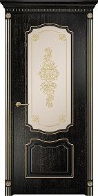 Недавно просмотренные - Дверь Оникс Венеция фрезерованная эмаль черная патина золото, сатинат бронза контурный витраж №3