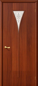 Недавно просмотренные - Дверь Браво 3Х итальянский орех, стекло белое художественное