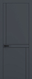 Дверь Z K20 полипропилен  графит премьер, молдинг черный, глухая