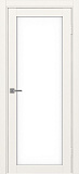 Дверь Эко 501.2 бежевый, lacobel белый