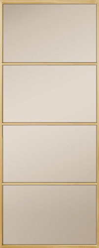 Перегородка Alum №4 золото, сатинат бронза