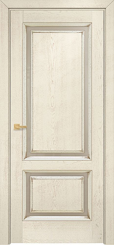 Дверь Оникс Бристоль эмаль слоновая кость патина коричневая