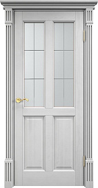 Недавно просмотренные - Дверь ПМЦ массив сосны 15ш белый воск, стекло 15-1
