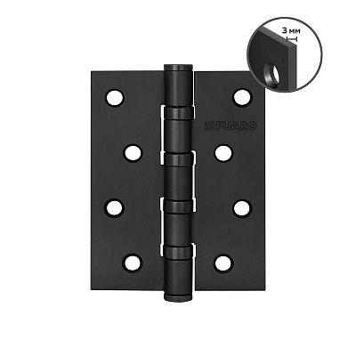 Петля универсальная Fuaro 4BB 100x75x3 черная