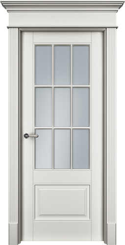 Дверь Оксф2с эмаль RAL 9010, сатинат