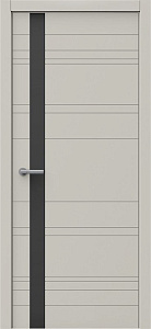 Недавно просмотренные - Дверь Квартет Плюс-Лайн эмаль RAL 7044, глухая, лакобель черный