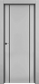 Схожие товары - Дверь 1001-М2 эмаль серая, молдинг черный, глухая