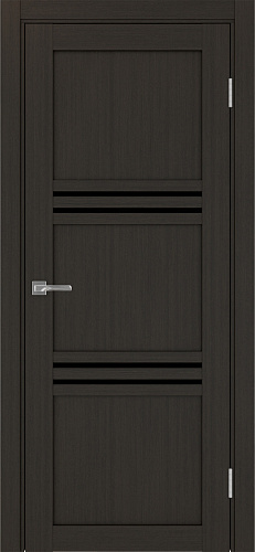 Дверь Эко 553.12 венге, lacobel черный