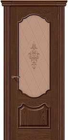 Недавно просмотренные - Дверь Браво Париж виски Т-32, сатинато бронзовое художественное, технология "алмазная грань"