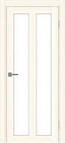 Дверь Эко 521.22 ясень светлый, lacobel белый