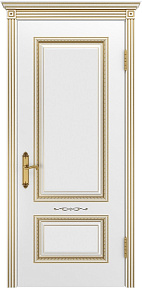 Недавно просмотренные - Дверь ИУ Эмаль Классика  Дуэт D3 Багет В1 эмаль белая патина золото, глухая