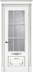 Недавно просмотренные - Дверь Текона эмаль Smalta 09 белый RAL 9003 патина серебро, остекленная
