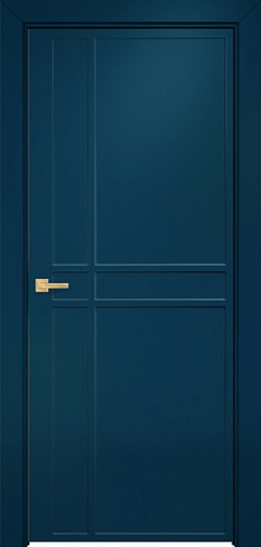 Дверь Оникс Оксфорд 1 фрезерованная эмаль RAL 5001, глухая