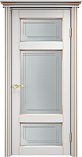 Схожие товары - Дверь ПМЦ массив ольхи ОЛ55 белый грунт с патиной золото, стекло 55-4