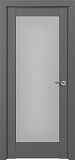 Дверь Z Неаполь Тип S экошпон графит, стекло сатинат