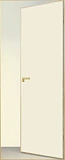 Дверь скрытая Премиум ИУ-59 AL gold с 4-х сторон, эмаль белый жемчуг, revers 2,41 м