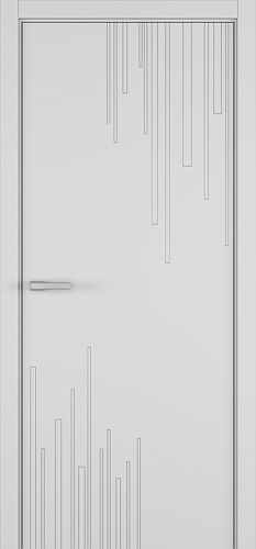 Дверь Z Rain 2 эмаль RAL 7047, глухая