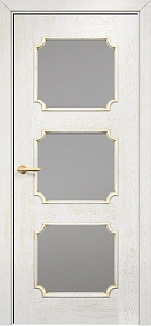 Недавно просмотренные - Дверь Оникс Валенсия эмаль белая патина золото, сатинат графит